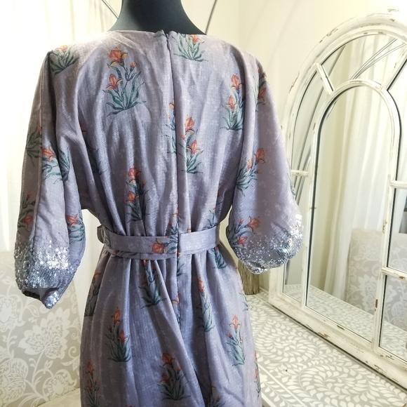 🍒NWT🍒 ANTHROPOLOGIE FLORAL MAXI DRESS - Picture 7 of 9